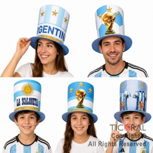 SOMBRERO GALERA ARGENTINA MUNDIAL DISE�OS SURTIDOS x 5
